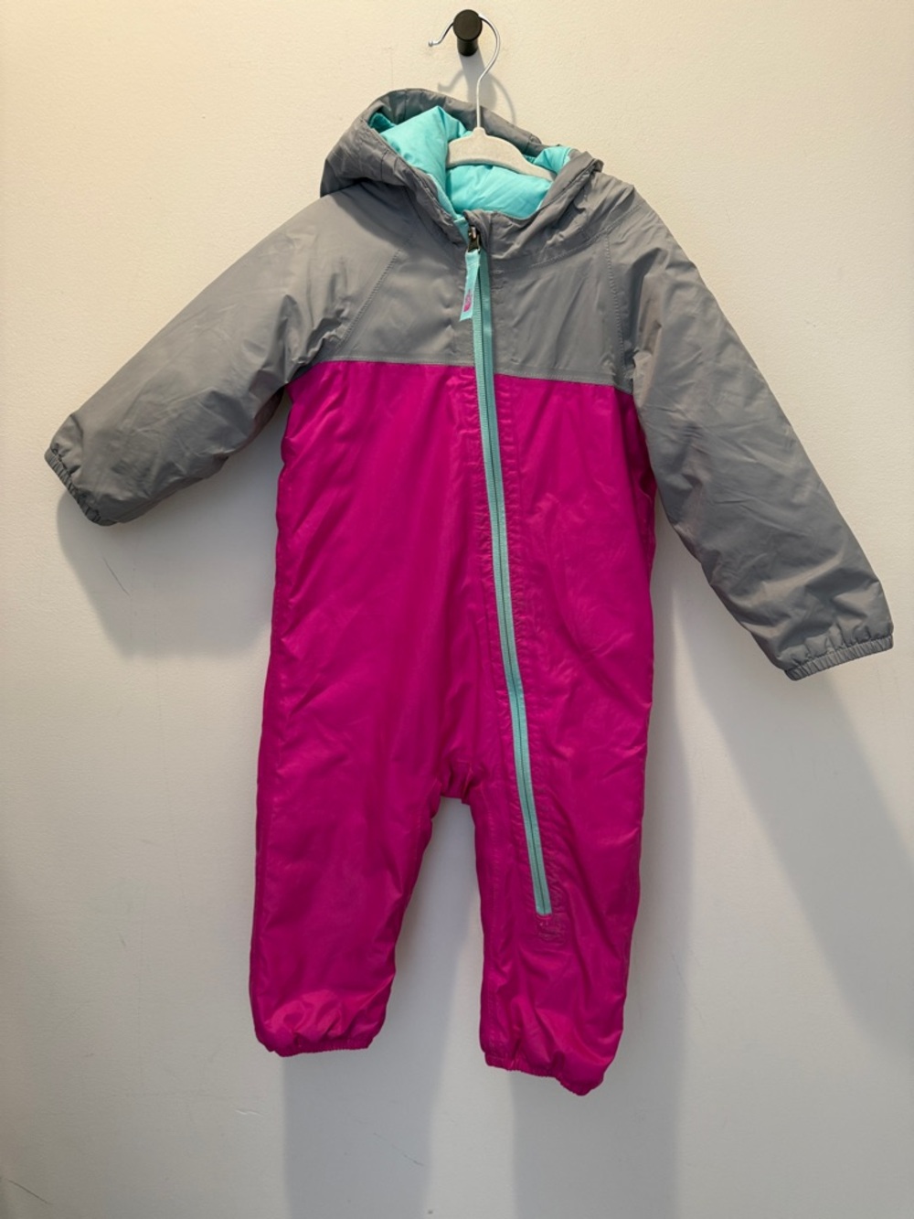 The North Face insulated bunting snow suit in size 12-18 months